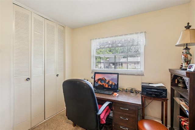 view of office area