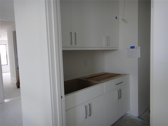 view of bar