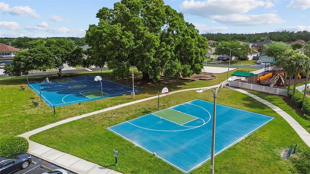 25830 Crippen Dr, Land O Lakes, FL 34639 - view of sport court featuring community basketball court