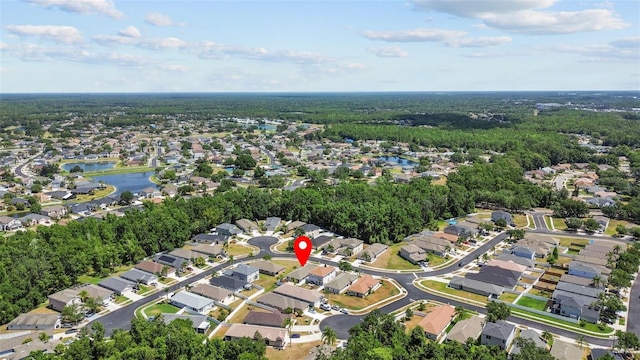 25830 Crippen Dr, Land O Lakes, FL 34639 - aerial view of property and surrounding area with nearby suburban area and a nearby body of water