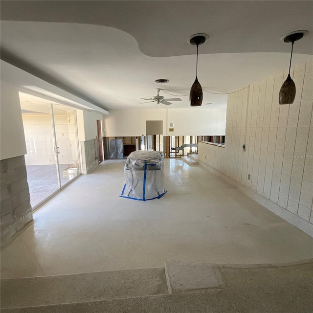 2015 Dolphin Blvd S, Saint Petersburg, FL 33707 - interior space with a ceiling fan