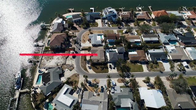 2015 Dolphin Blvd S, Saint Petersburg, FL 33707 - birds eye view of property featuring a water view and a residential view