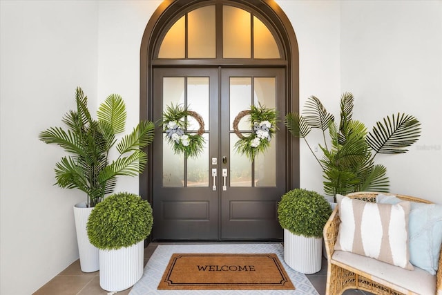 885 Seaview Cir Unit 20, Crystal Beach, FL 34681 - property entrance featuring french doors and stucco siding