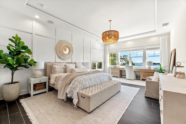 885 Seaview Cir Unit 20, Crystal Beach, FL 34681 - bedroom featuring recessed lighting and dark wood-type flooring