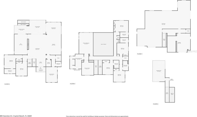 885 Seaview Cir Unit 20, Crystal Beach, FL 34681 - view of property floor plan