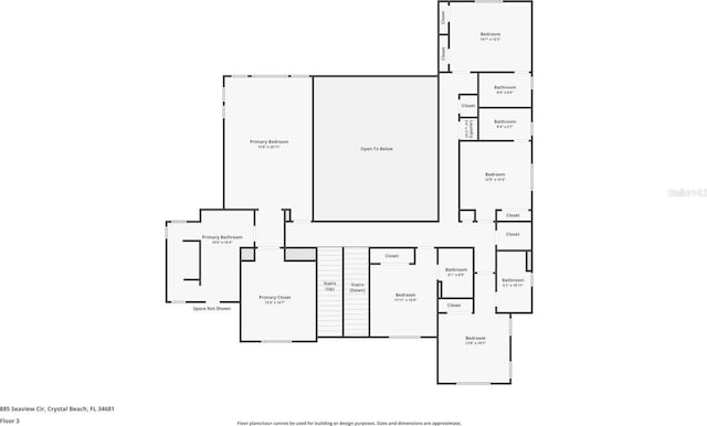 885 Seaview Cir Unit 20, Crystal Beach, FL 34681 - view of floor plan / room layout