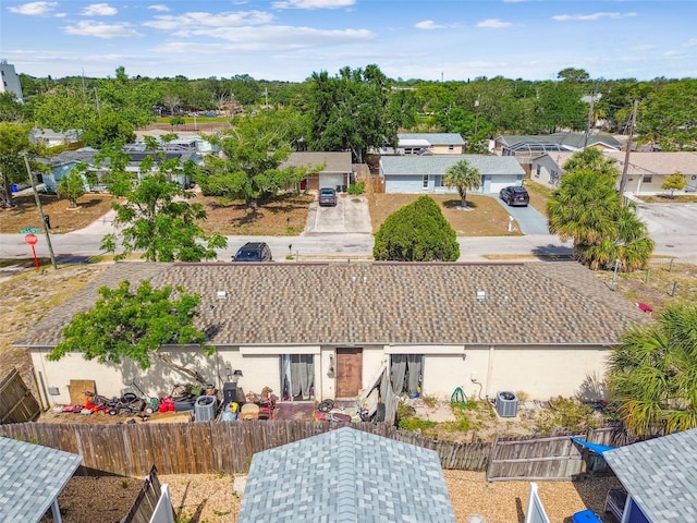 drone / aerial view with a residential view