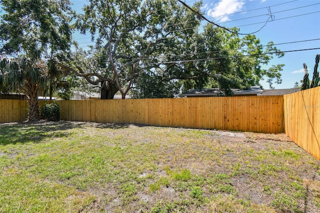 4940 Rosedale Ln, Holiday, FL 34690 - view of yard with a fenced backyard