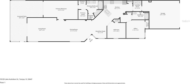 19129 Lake Audubon Dr, Tampa, FL 33647 - plan