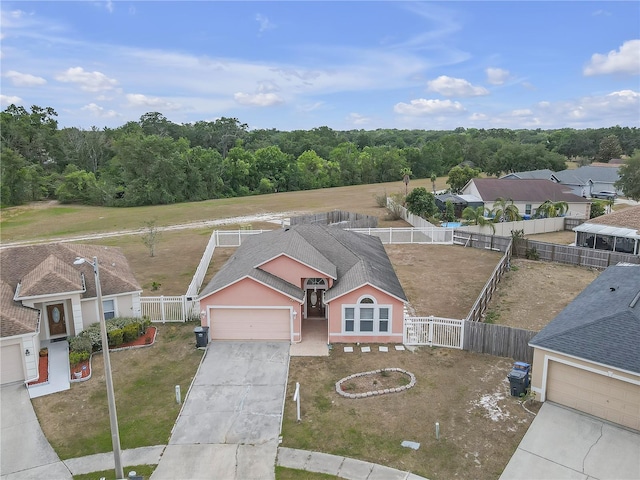 4617 Horseshoe Pick Ln, Valrico, FL 33594 - view from above of property with a heavily wooded area