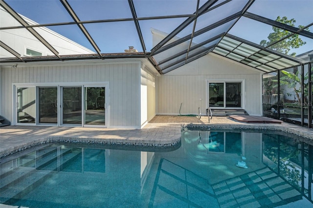 833 Lakeside Ter, Palm Harbor, FL 34683 - outdoor pool with a patio and a lanai
