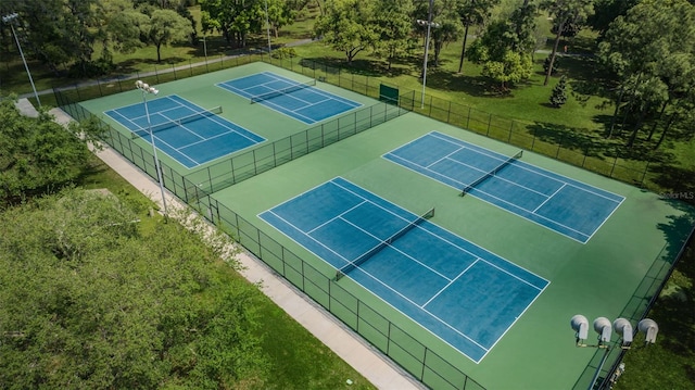 833 Lakeside Ter, Palm Harbor, FL 34683 - view of sport court featuring fence