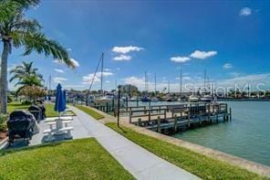250 Medallion Blvd Unit H, Madeira Beach, FL 33708 - view of dock with a water view