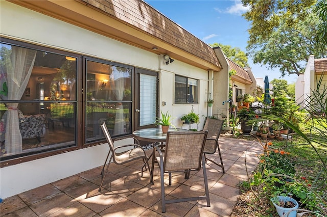 view of patio / terrace featuring outdoor dining space