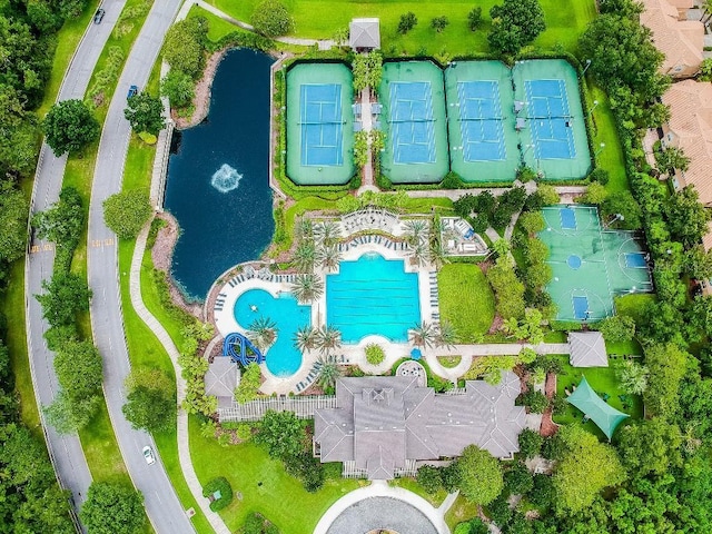 birds eye view of property