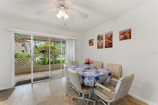 2373 Hounds Trl, Palm Harbor, FL 34683 - dining space featuring baseboards and ceiling fan