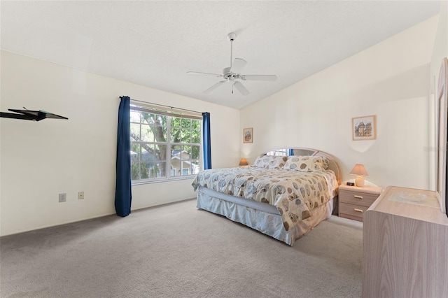 2373 Hounds Trl, Palm Harbor, FL 34683 - bedroom with carpet, a ceiling fan, and lofted ceiling