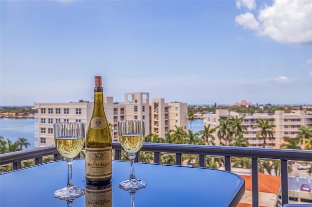 6287 Bahia Del Mar Cir Unit 801, Saint Petersburg, FL 33715 - balcony featuring a city view and a water view