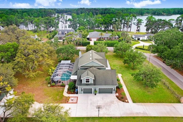 18929 Crescent Rd, Odessa, FL 33556 - aerial view of residential area featuring a large body of water