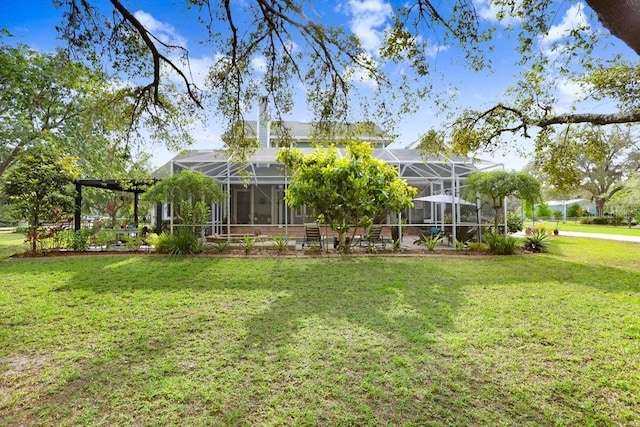 18929 Crescent Rd, Odessa, FL 33556 - back of property with a yard