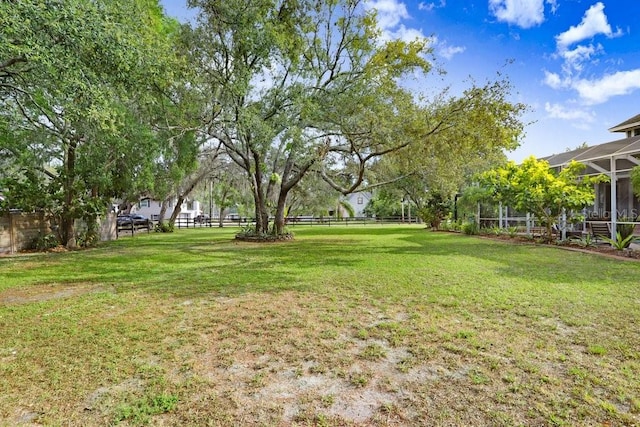 18929 Crescent Rd, Odessa, FL 33556 - view of yard with a lanai