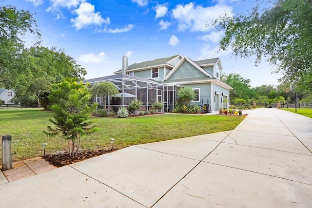 18929 Crescent Rd, Odessa, FL 33556 - view of front facade featuring a front yard and concrete driveway