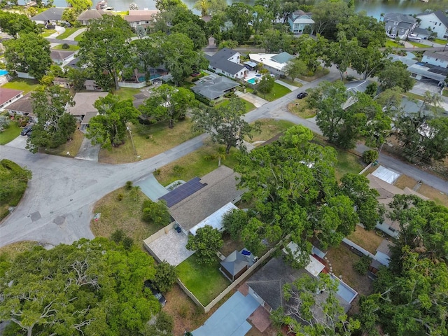bird's eye view with a residential view