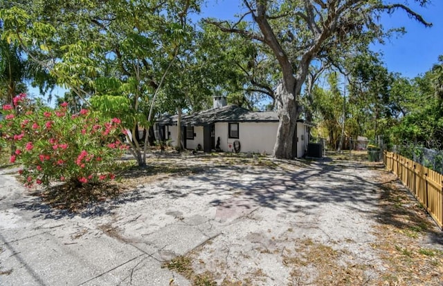 1247 21st St, Sarasota, FL 34234 - view of front facade with cooling unit