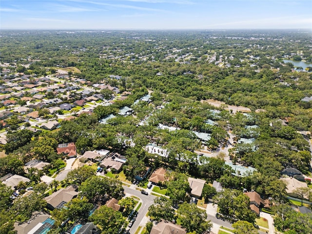aerial view featuring a residential view