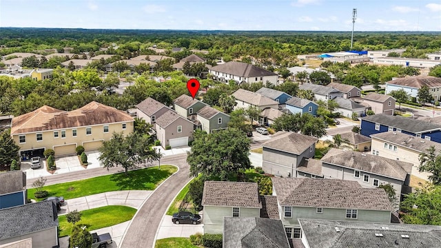 bird's eye view featuring a residential view