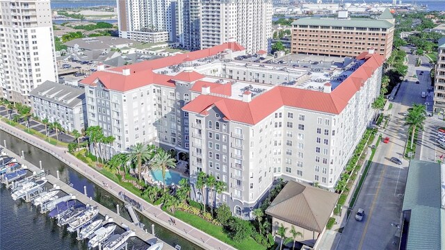 700 S Harbour Island Blvd Unit 342, Tampa, FL 33602 - view of urban area featuring a large body of water and apartment complex / building