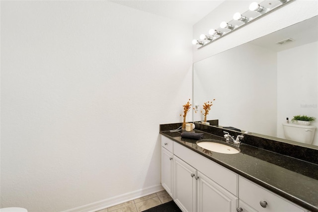 700 S Harbour Island Blvd Unit 342, Tampa, FL 33602 - half bath with toilet, vanity, tile patterned floors, and baseboards