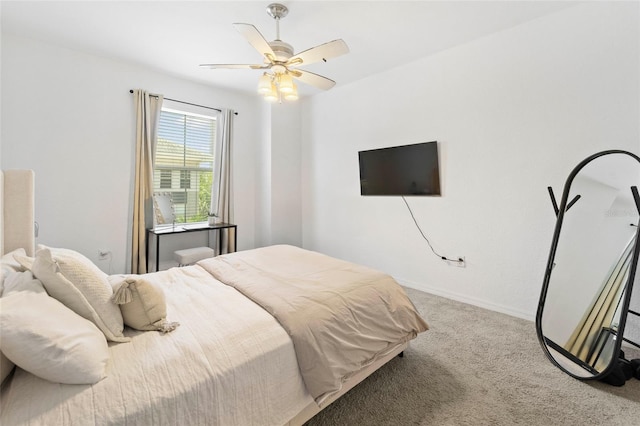 700 S Harbour Island Blvd Unit 342, Tampa, FL 33602 - bedroom with carpet floors, baseboards, and ceiling fan