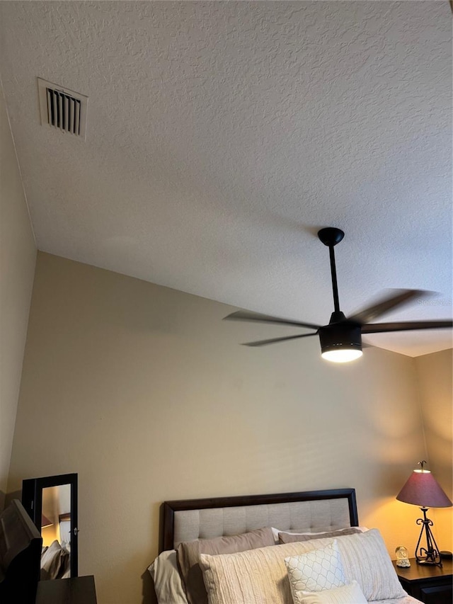 1747 Wood Brook St, Tarpon Springs, FL 34689 - bedroom featuring a textured ceiling and a ceiling fan