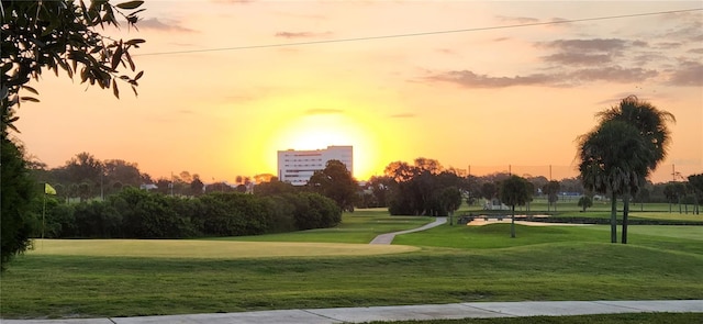 1747 Wood Brook St, Tarpon Springs, FL 34689 - view of home's community featuring golf course view and a lawn