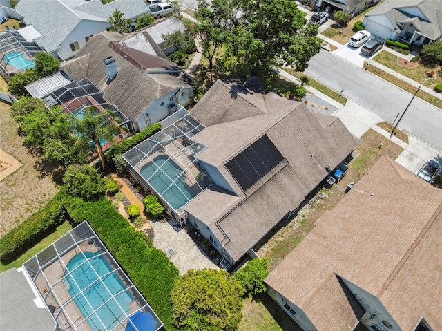 drone / aerial view featuring a residential view
