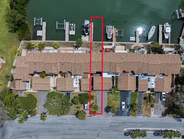 829 E Gulf Blvd Unit 107, Indian Rocks Beach, FL 33785 - aerial view of property's location with property parcel outlined