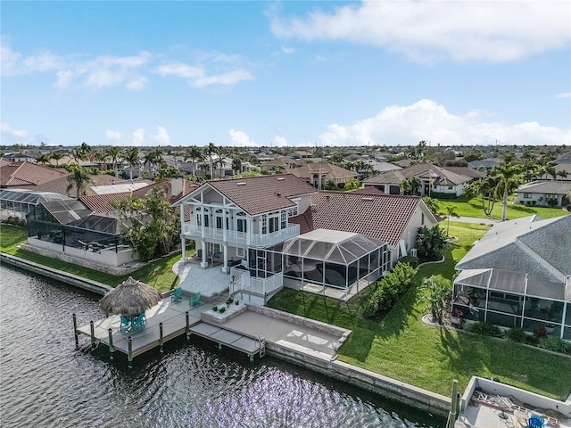 1109 SW 44th St, Cape Coral, FL 33914 - aerial perspective of suburban area with a nearby body of water