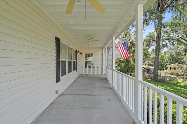 7165 Crk 655, Bushnell, FL 33513 - view of patio featuring ceiling fan and a porch