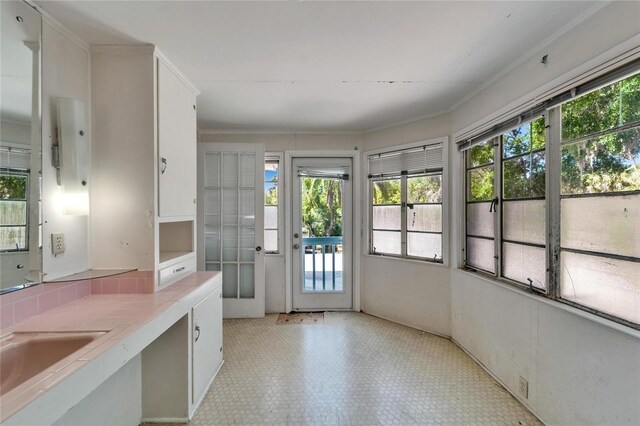 5603 Palmetto Rd, New Port Richey, FL 34652 - interior space with a sink and a healthy amount of sunlight