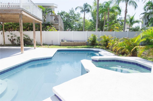 320 Crosswinds Dr, Palm Harbor, FL 34683 - view of pool with a fenced backyard and a patio