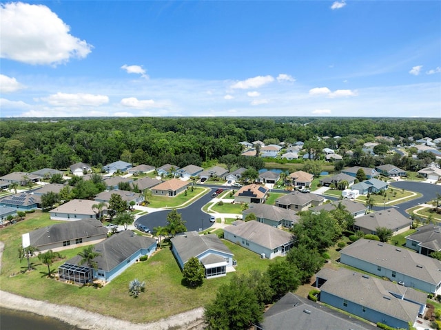 11220 Godwit Ct, New Port Richey, FL 34654 - aerial perspective of suburban area with a heavily wooded area