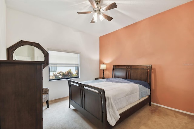 1831 Stable Trl, Palm Harbor, FL 34685 - carpeted bedroom with baseboards and a ceiling fan