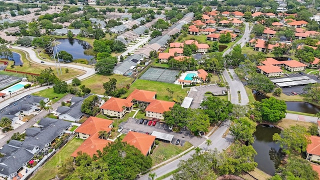 404 Hammock Pine Blvd Unit 404, Clearwater, FL 33761 - aerial view featuring a water view and a residential view