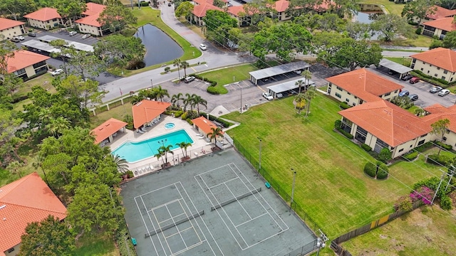 404 Hammock Pine Blvd Unit 404, Clearwater, FL 33761 - aerial view featuring a water view