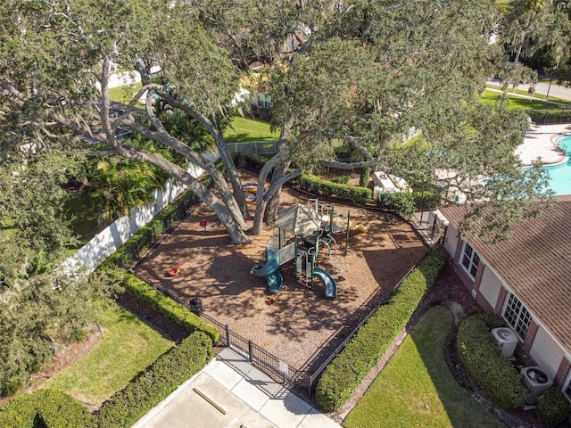 birds eye view of property
