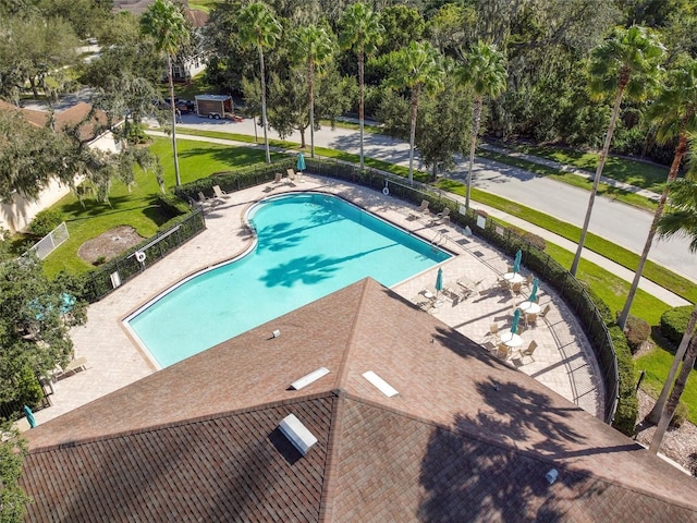 view of pool