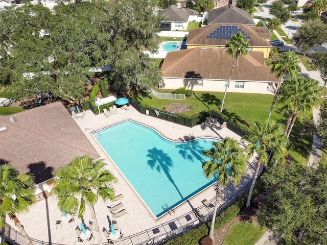 birds eye view of property