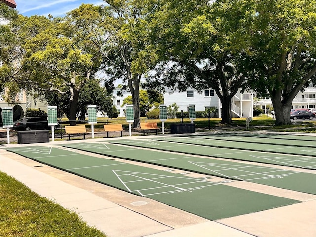 surrounding community with shuffleboard