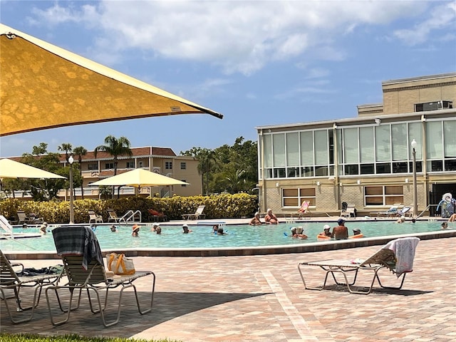 pool featuring a patio